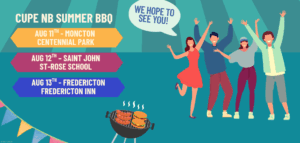 CUPE NB Summer BBQ - Moncton @ Centennial Park