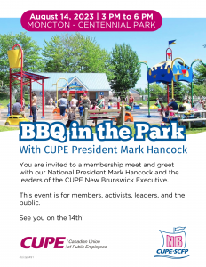 BBQ in the Park with Mark Hancock @ Centennial Park