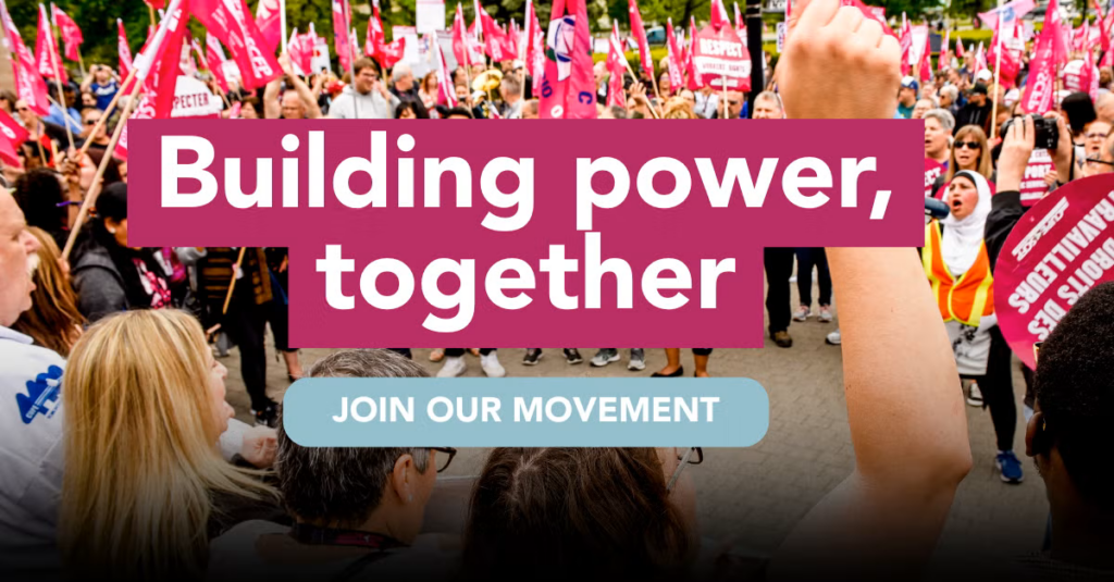 800,000 workers. One unstoppable movement.